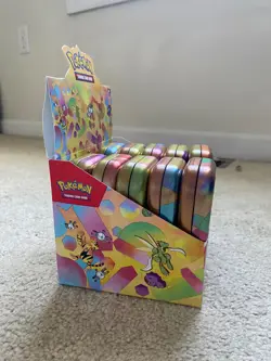 *EMPTY* Pokemon 151 Mini Tins Full Set of 10 with display box - Image 4