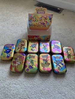 *EMPTY* Pokemon 151 Mini Tins Full Set of 10 with display box - Image 5