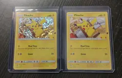 Pokemon McDonald's 25th Anniversary Collection PIKACHU HOLO + NON-HOLO #25/25 - Image 3