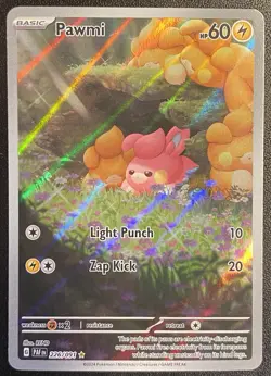 Pawmi Full Art IR 226/091 Pokemon TCG S&V Paldean Fates Illustration Rare NM - Image 1