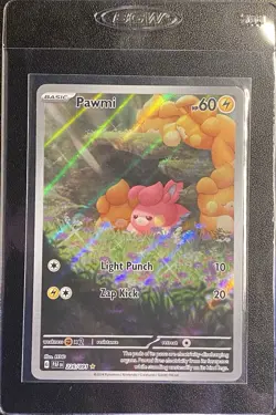 Pawmi Full Art IR 226/091 Pokemon TCG S&V Paldean Fates Illustration Rare NM - Image 4