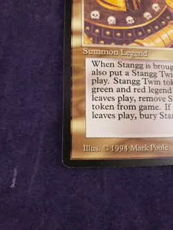 Stangg Legends NM Red Green Rare MAGIC THE GATHERING CARD - Image 4