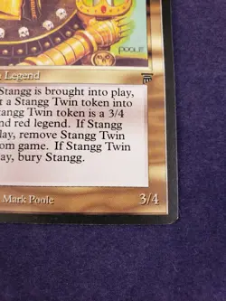 Stangg Legends NM Red Green Rare MAGIC THE GATHERING CARD - Image 5