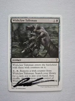 Wishclaw Talisman Foundations Rare Signed Artist Proof MTG - Image 1