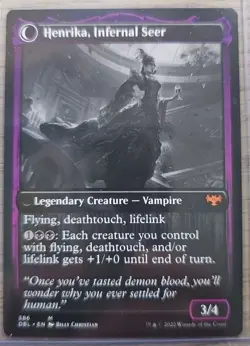Henrika Domnathi Henrika, Infernal Seer - Innistrad: Double Feature - NM - Image 2