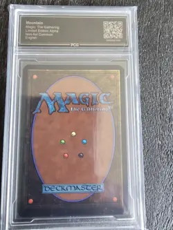 MTG Alpha Mountain Brown Sky Gem Mint 9! - Image 2