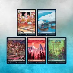 Mtg Secret Lair Drop - The Tokyo Lands - Traditional Foil - Sealed - Image 1