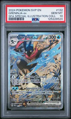 2024 POKEMON SVP EN-SV BLACK STAR PROMO #132 GRENINJA EX PSA 10 - Image 1