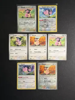 7x Miltank Pokemon Card Collection Reverse Holo Rare SWSH SV PTCG - Image 1