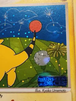 Ampharos 1/115 EX Unseen Forces Pokemon Card, Reverse Holo Rare Stamped - Image 2