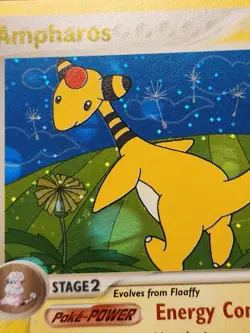 Ampharos 1/115 EX Unseen Forces Pokemon Card, Reverse Holo Rare Stamped - Image 3