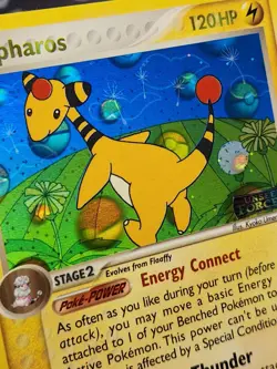Ampharos 1/115 EX Unseen Forces Pokemon Card, Reverse Holo Rare Stamped - Image 4