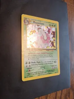 Pokemon TCG Meganium Neo Genesis Holo Rare Card 10/111 LP Condition - Image 2