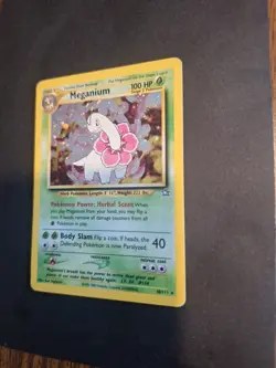 Pokemon TCG Meganium Neo Genesis Holo Rare Card 10/111 LP Condition - Image 3