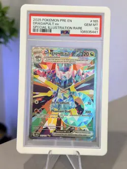 2025 Pokemon PRE En Dragapult Ex Special Illustration Rare #165 PSA 10 Gem Mint - Image 1