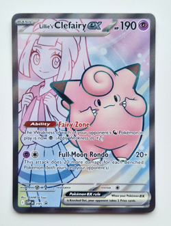 Lillie's Clefairy ex 195 Full Art Black Star Promo Pokemon Card - Near Mint - Image 1