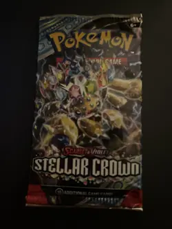Heavy! 22.51 Gram Pokemon Stellar Crown Booster Pack Sealed - Image 2