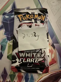 Very Heavy! 22.72g Pokemon TCG SV10.5 White Flare Booster Pack Sealed! - Image 2