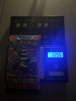 VERY HEAVY! 22.55 Gram Obsidian Flames Pokemon TCG Factory Sealed Booster Pack! - Image 1