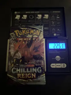 22.51g HEAVY!! Pokemon TCG Booster Pack - Sword & Shield Chilling Reign - Sealed - Image 1