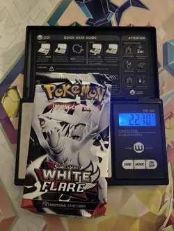 Very Heavy! 22.70g Pokemon TCG SV10.5 White Flare Booster Pack Sealed! - Image 1