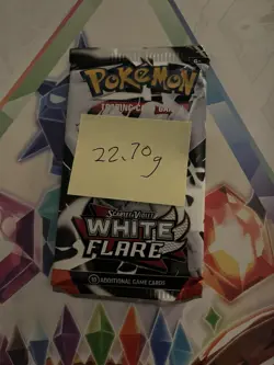Very Heavy! 22.70g Pokemon TCG SV10.5 White Flare Booster Pack Sealed! - Image 2