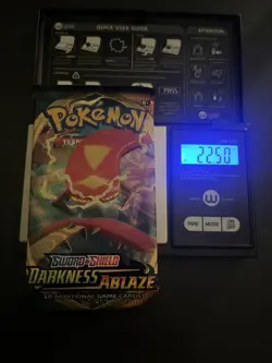 Heavy! Pokemon Darkness Ablaze Booster Pack Sealed 22.50g - Image 1
