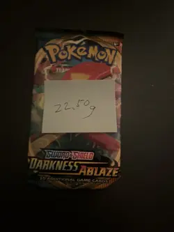 Heavy! Pokemon Darkness Ablaze Booster Pack Sealed 22.50g - Image 3