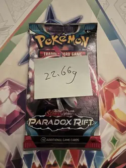 22.66g HEAVY! - Pokemon TCG S&V Paradox Rift Booster Pack Sealed - Image 2