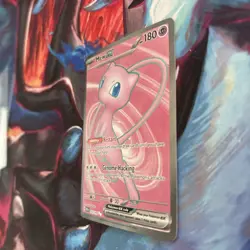 Pokemon Mew EX 2023 TCG Full Art Holo Rare Card 193/165 Scarlet & Violet 151 - Image 2
