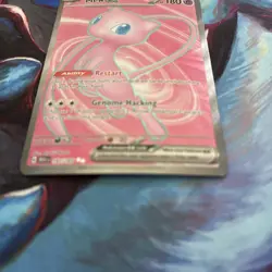 Pokemon Mew EX 2023 TCG Full Art Holo Rare Card 193/165 Scarlet & Violet 151 - Image 4
