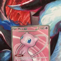 Pokemon Mew EX 2023 TCG Full Art Holo Rare Card 193/165 Scarlet & Violet 151 - Image 5
