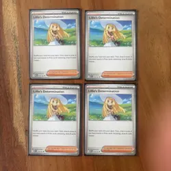(4) Lillie's Determination 119/132 Mega Evolutions Trainer Rare Pokemon Card - Image 1