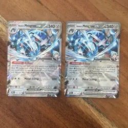 (2) Pokemon TCG Steven's Metagross EX 145/182 Destined Rivals NM Double Rare - Image 1