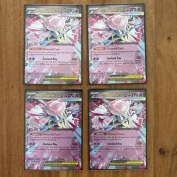 (4) Pokemon TCG Mega Diancie EX Playset Phantasmal Flames 041/094 Double Rare NM - Image 1