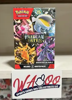 Pokemon TCG Scarlet & Violet Paldean Fates Factory Sealed Booster Bundle Box - Image 1