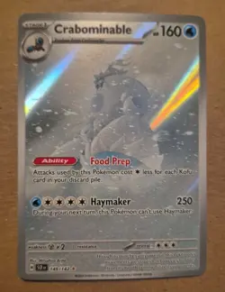 Pokemon TCG - Crabominable 149/142 Illustration Rare - S&V Stellar Crown - Image 1