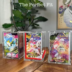 Pokemon Magnetic Booster Box Acrylic Case! Pokemon Card Protective Display! - Image 2