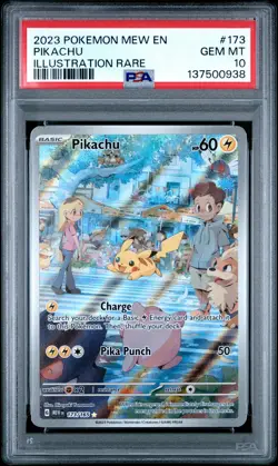 Pokemon Pikachu 173/165 S&V 151 Illustration Rare 173 GEM MINT PSA 10 - Image 1