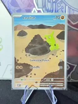 Larvitar 203/197 Full Art Holo Pokemon Sv03 Obsidian Flames English Near Mint - Image 1