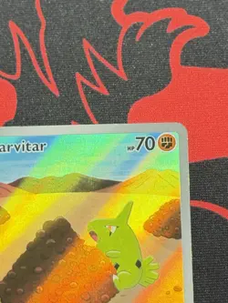 Larvitar 203/197 Full Art Holo Pokemon Sv03 Obsidian Flames English Near Mint - Image 4
