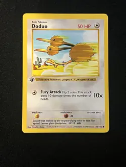 2x Doduo 48/102 1st Edition - Pokemon Base Set 1st Edition (Shadowless) - Image 3
