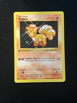 Vulpix 68/102 1st Edition - Pokemon Base Set 1st Edition (Shadowless) - Image 3