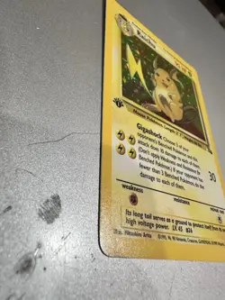 1999 Pokemon Fossil 1st Edition Raichu Holo 14/62 perfect condition - Image 2