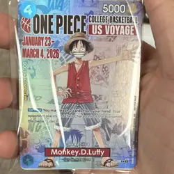 One Piece TCG Rutgers Knights Promo Card Limited Edition including poster - Image 1
