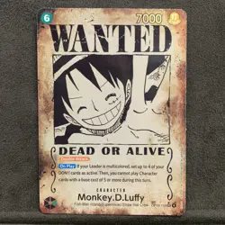 One Piece TCG English OP13-118 Monkey D Luffy Wanted Poster SP Alt Art - Image 2