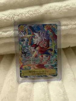 Bandai One Piece CCG Monkey D. Luffy EB04-007 Holo 12000 HP Japanese Card - Image 2