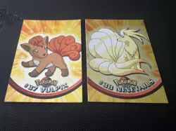 Pokemon Topps Blue Label Trading Card Series 1 Rare Foil Vulpix & Ninetails NM - Image 1