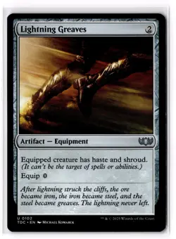 Lightning Greaves 102 Commander: Tarkir: Dragonstorm Normal NM - Image 1