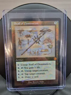 Staff of Domination The Brothers' War: Retro Frame Artifacts Schematic Foil - Image 1